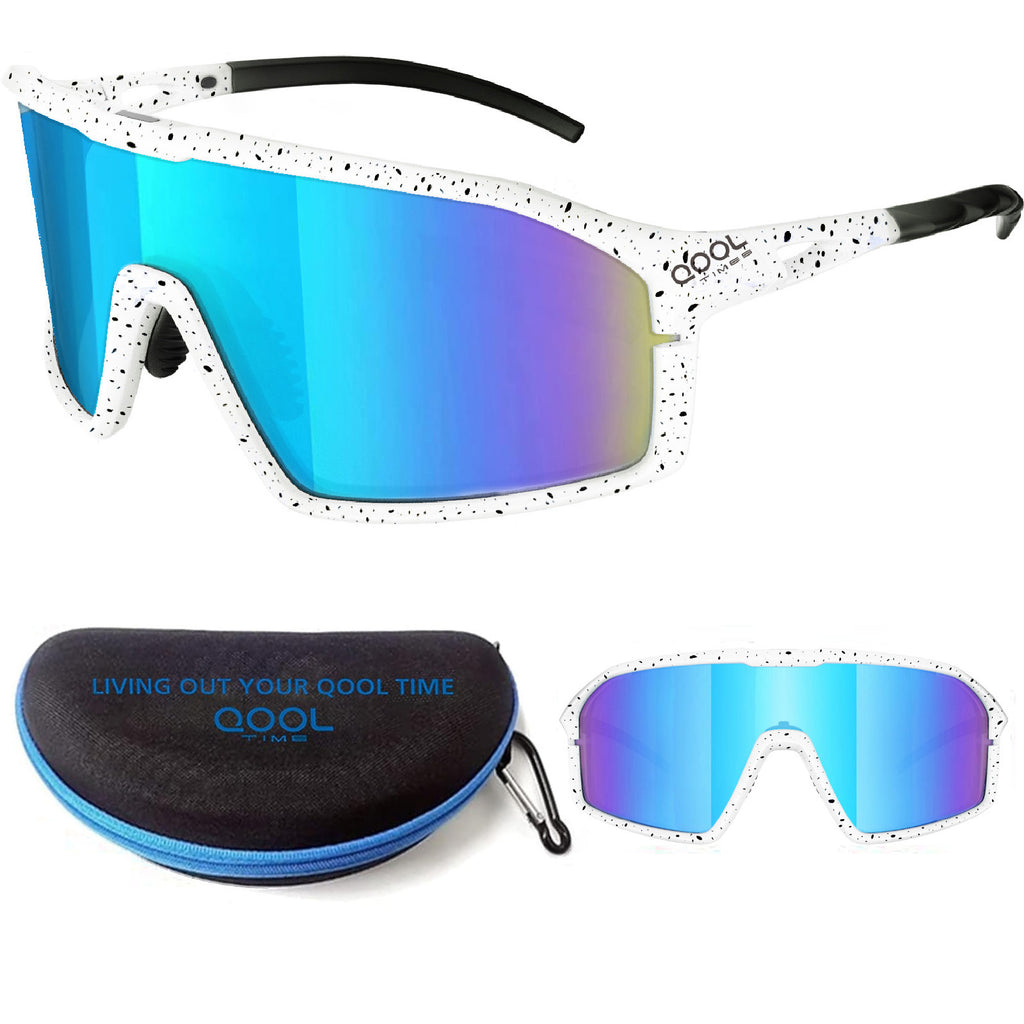 Living out your qool time 117 Polarized Cycling Sunglasses for Women Men Golfing Running Volleyball MTB Outdoor Sports Padel