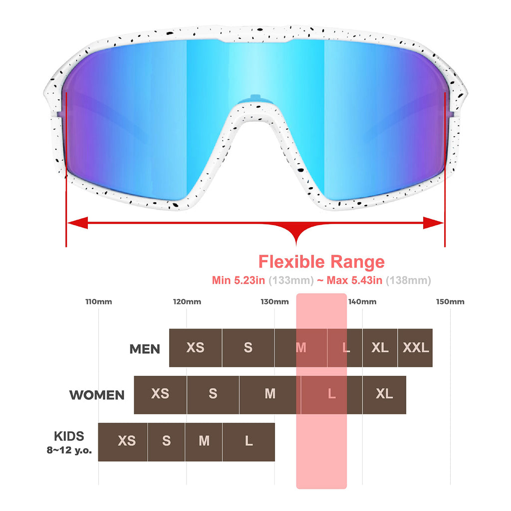 Living out your qool time 117 Polarized Cycling Sunglasses for Women Men Golfing Running Volleyball MTB Outdoor Sports Padel