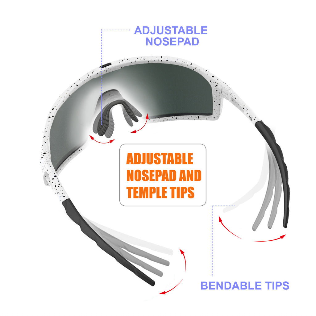 Living out your qool time 117 Polarized Cycling Sunglasses for Women Men Golfing Running Volleyball MTB Outdoor Sports Padel
