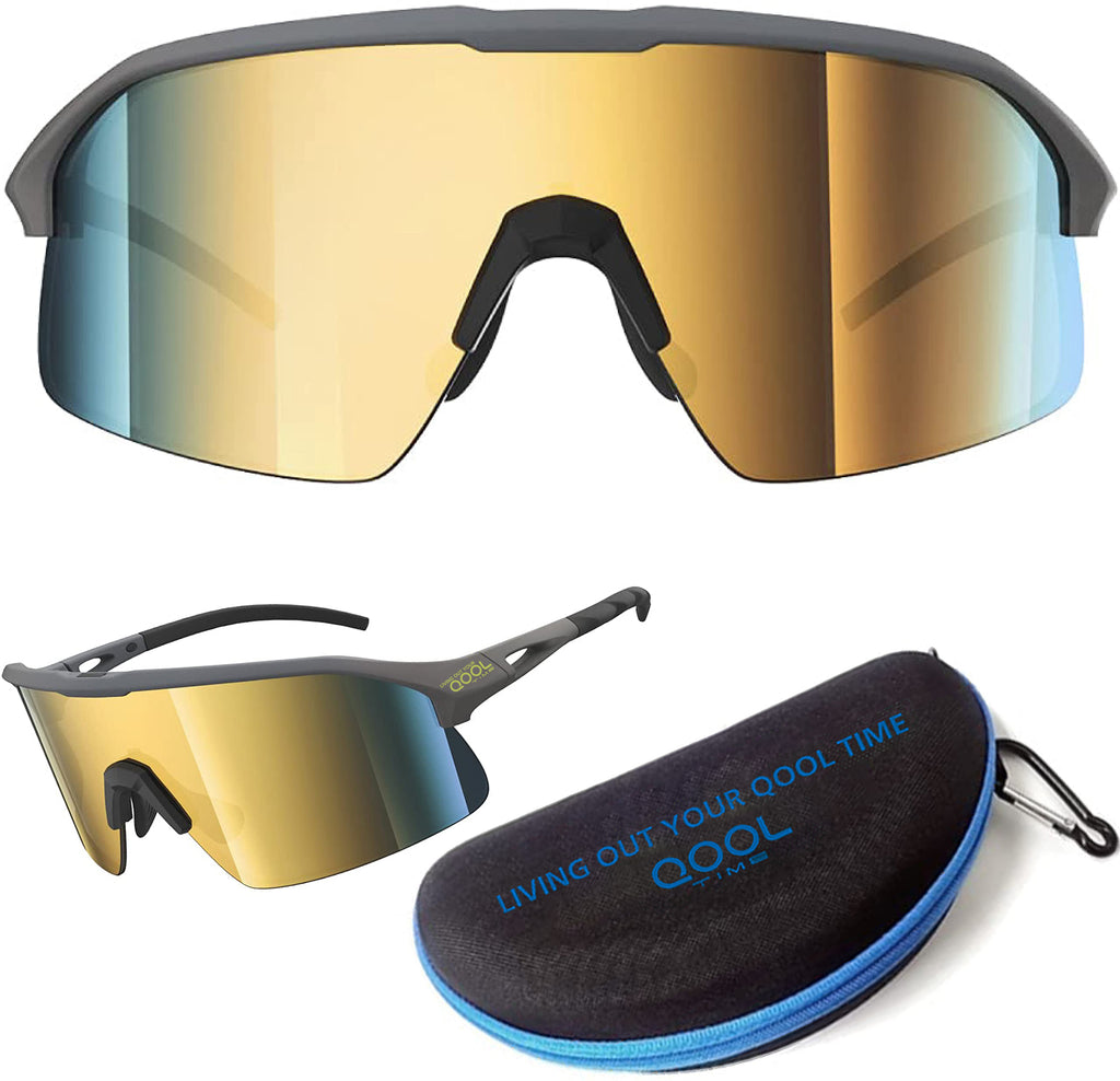 Living out your qool time 118 Polarized Cycling Sunglasses for Women Men Golfing Running Volleyball MTB Outdoor Sports Padel