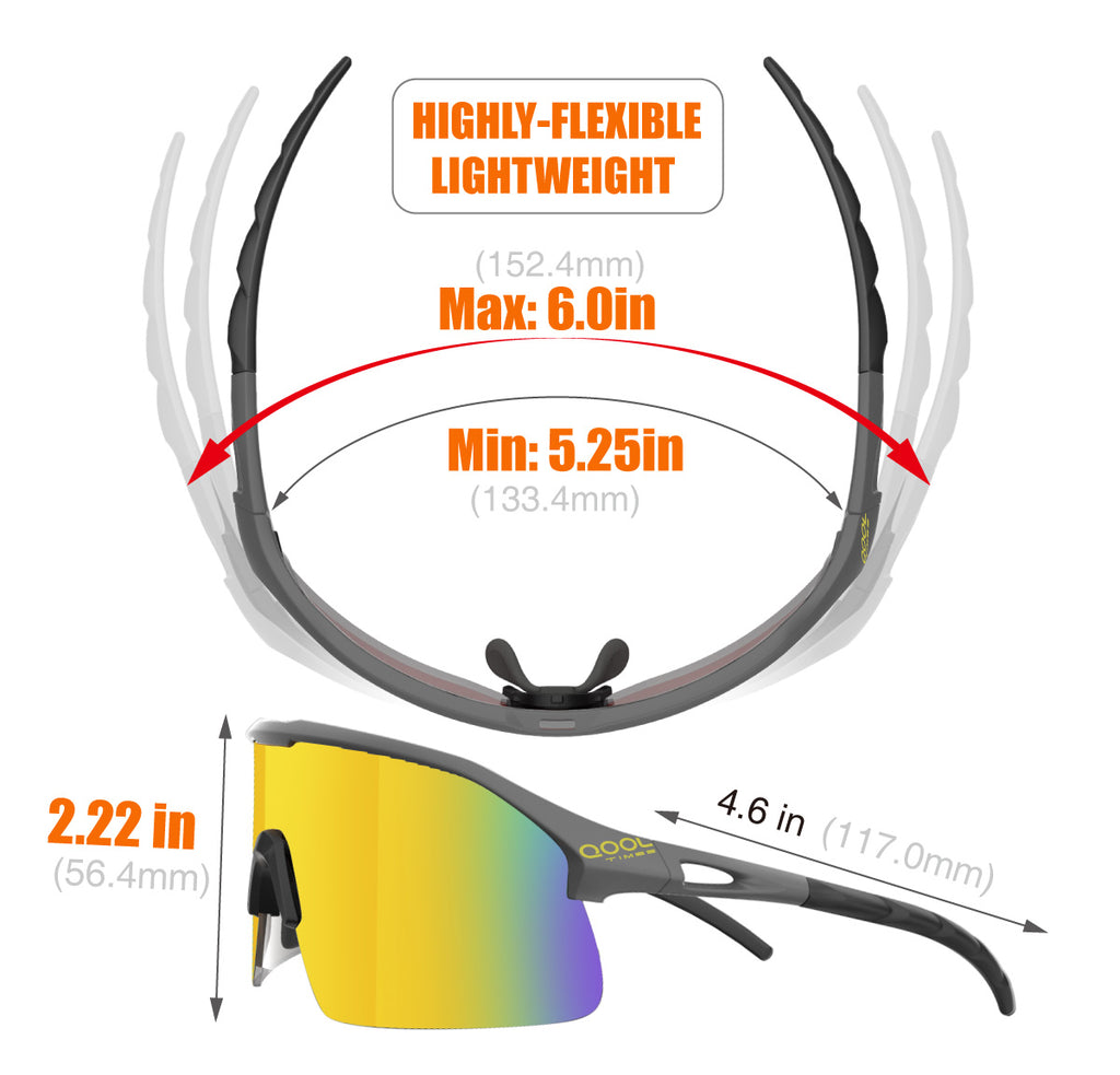Living out your qool time 118 Polarized Cycling Sunglasses for Women Men Golfing Running Volleyball MTB Outdoor Sports Padel