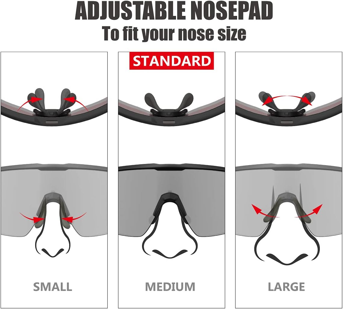 Living out your qool time 118 Polarized Cycling Sunglasses for Women Men Golfing Running Volleyball MTB Outdoor Sports Padel