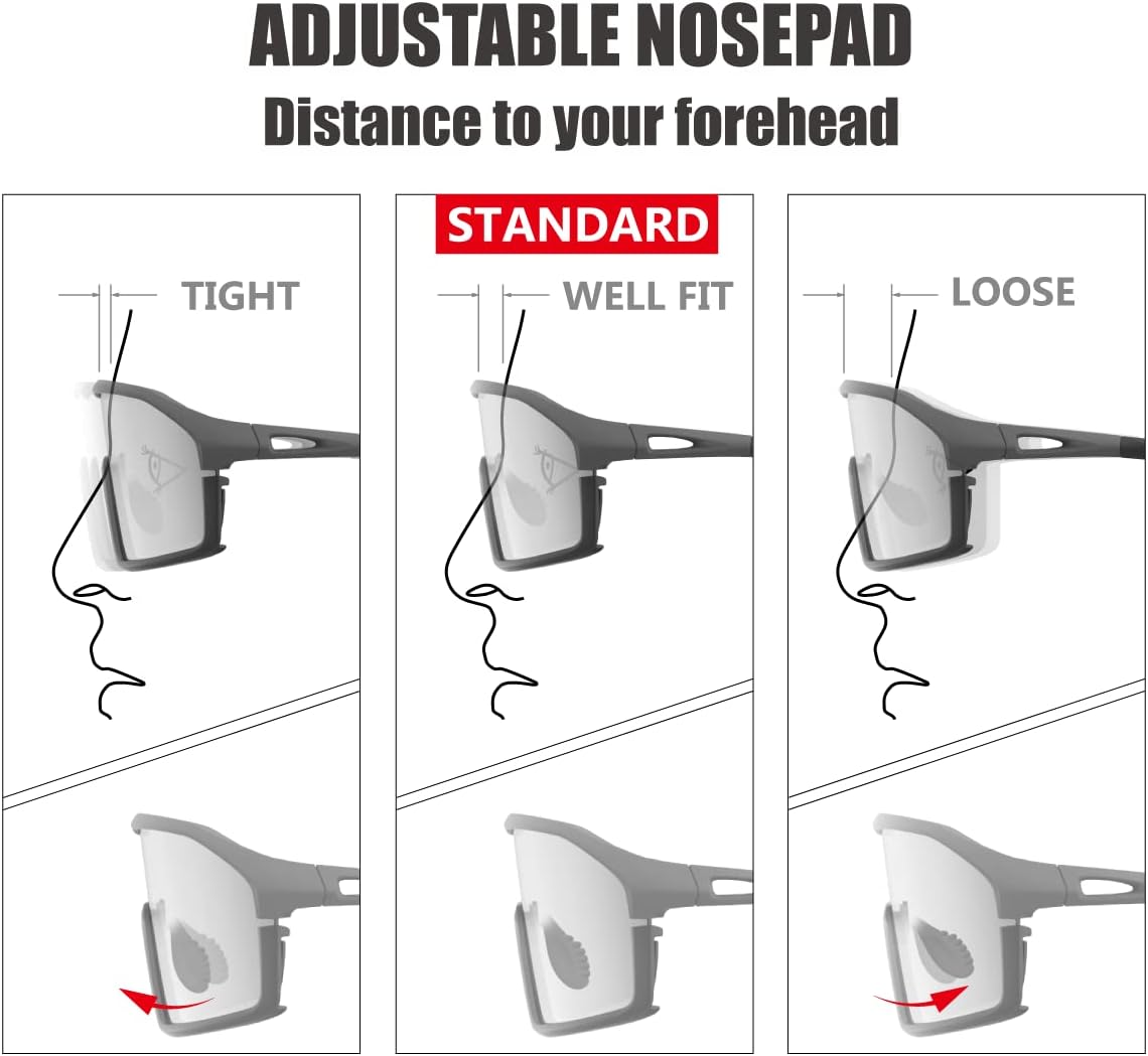 Living out your qool time 118 Polarized Cycling Sunglasses for Women Men Golfing Running Volleyball MTB Outdoor Sports Padel