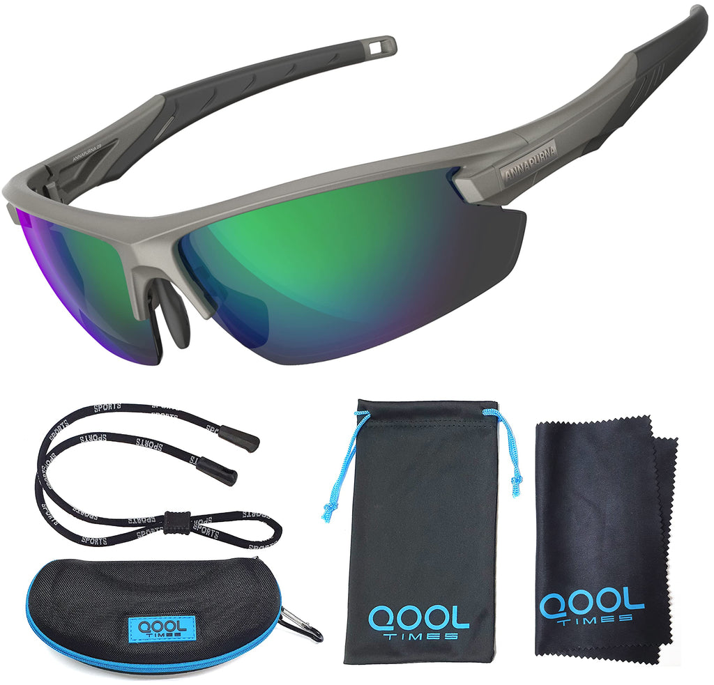 Living out your qool time J50 Mens Fishing Sunglasses Polarized for Women, UV400 Volleyball Running Driving Golfing Cycling Case Strap Full Pack
