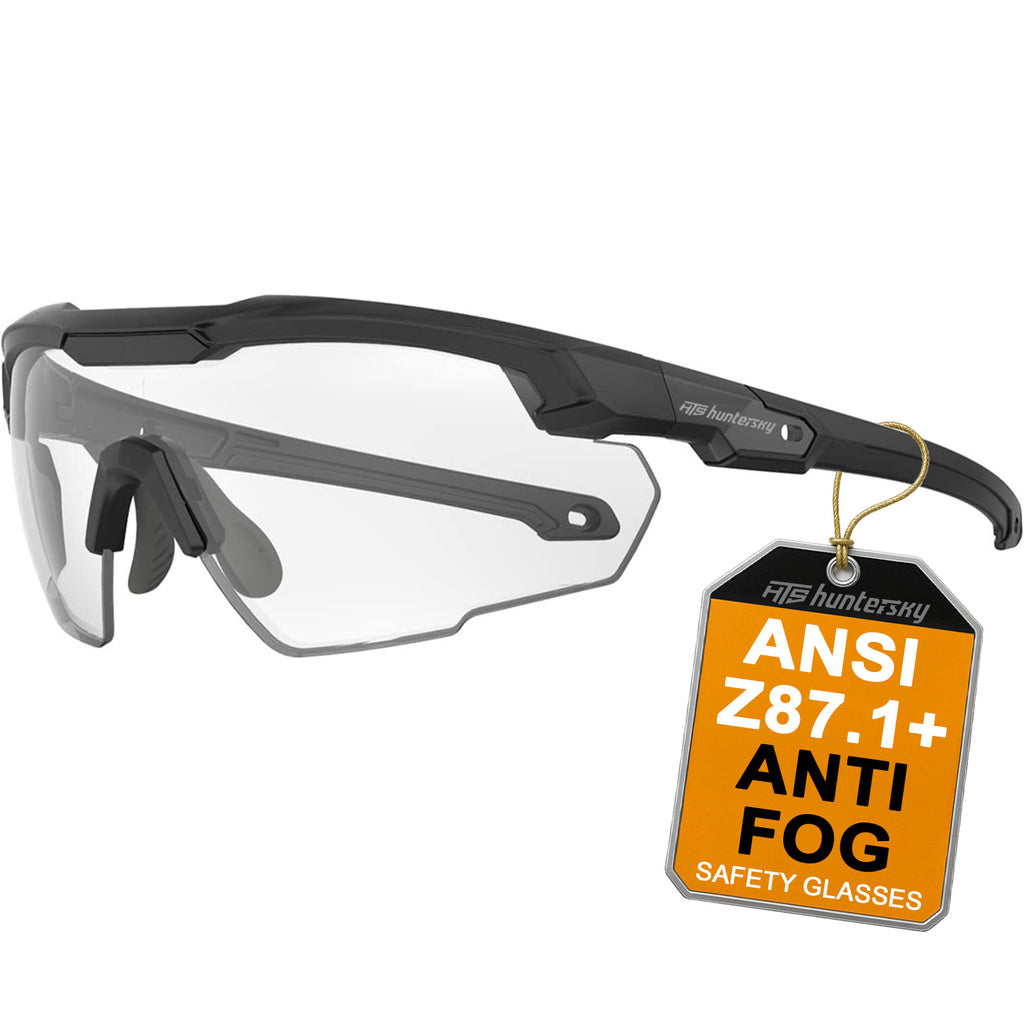 HTS HUNTERSKY S57 Ballistic Tactical Shooting Glasses ANSI Z87+ UV400 Protective Eyewear