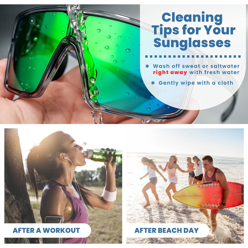 ER00 F26 Polarized Sunglasses Women Men Saltwater Resistant Lenses NO RUBBED OFF OR PEELING MIRROR COATING