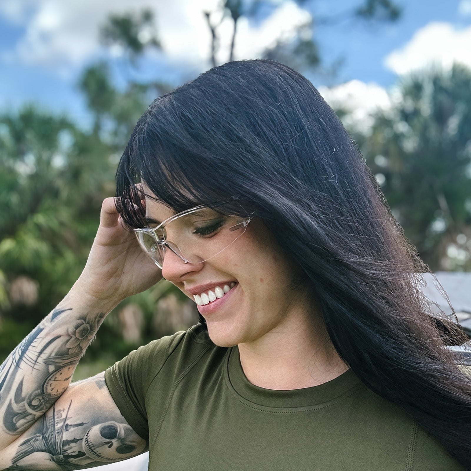 HTS HUNTERSKY S239 Protective Clear pink Small Safety Glasses women youth protecting eyes from wind dust proof night bike riding cycling running lab chemistry goggles