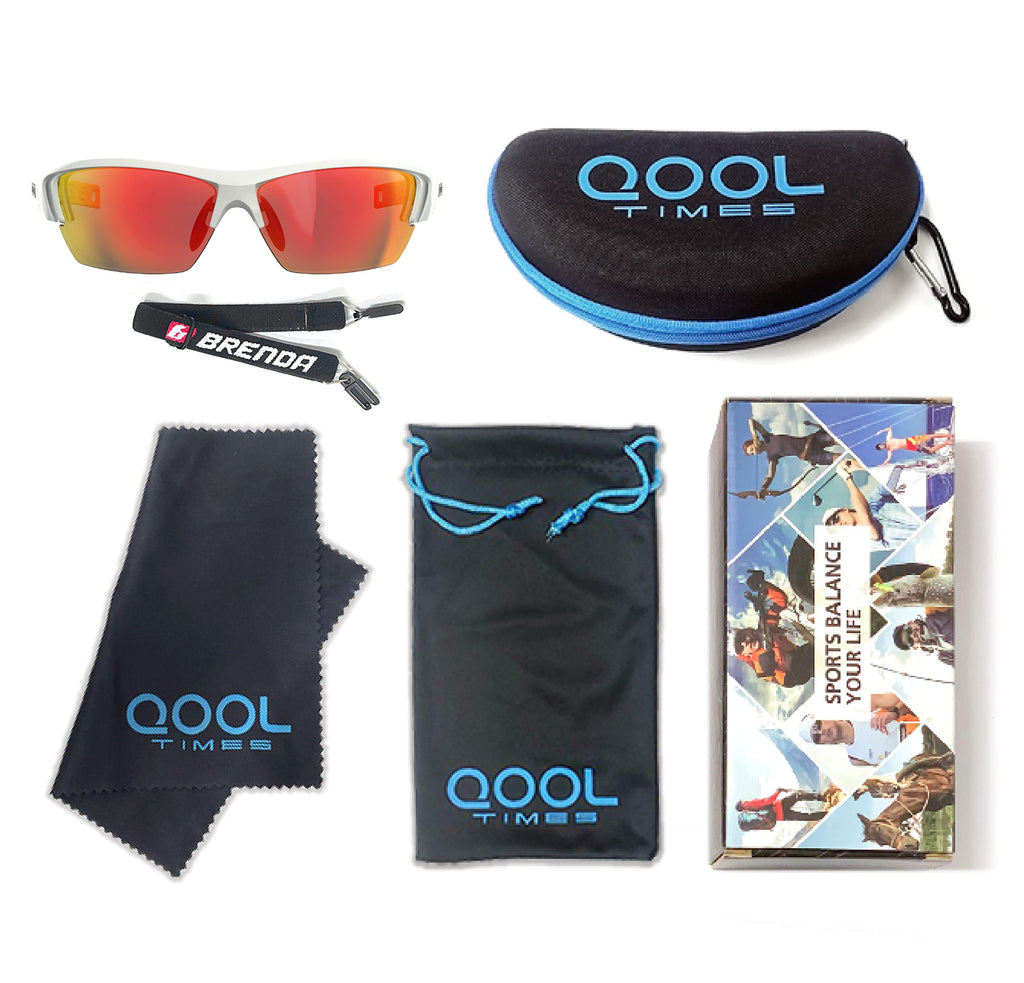 Living out your qool time J13 Mens Fishing Sunglasses Polarized for Women, UV400 Volleyball Running Driving Golfing Cycling Case Strap Full Pack