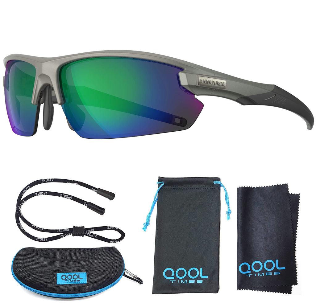 Living out your qool time J50 Mens Fishing Sunglasses Polarized for Women, UV400 Volleyball Running Driving Golfing Cycling Case Strap Full Pack