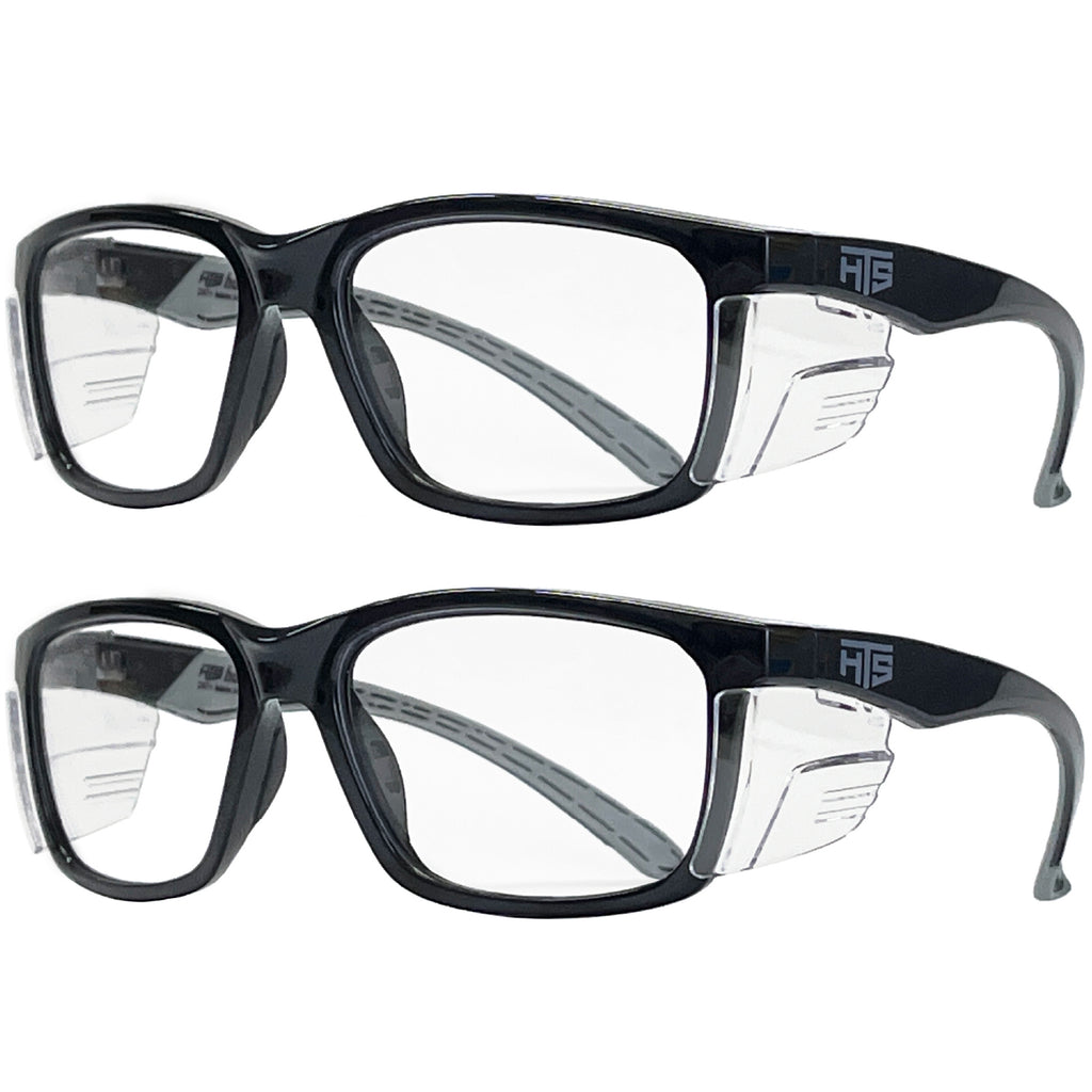 HTS HUNTERSKY E60 Anti-Fog Safety Glasses with Side Shields ANSI Z87 Eye Protection