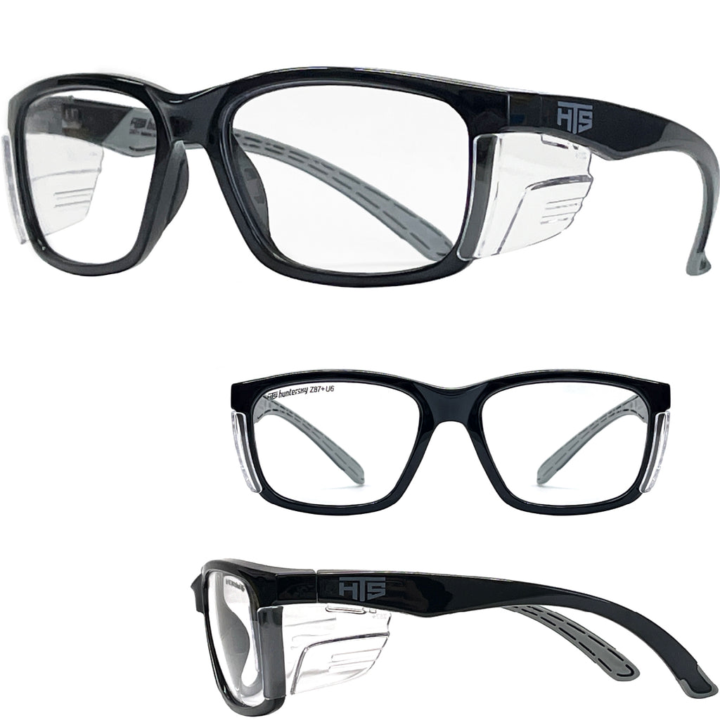 HTS HUNTERSKY E60 Anti-Fog Safety Glasses with Side Shields ANSI Z87 Eye Protection
