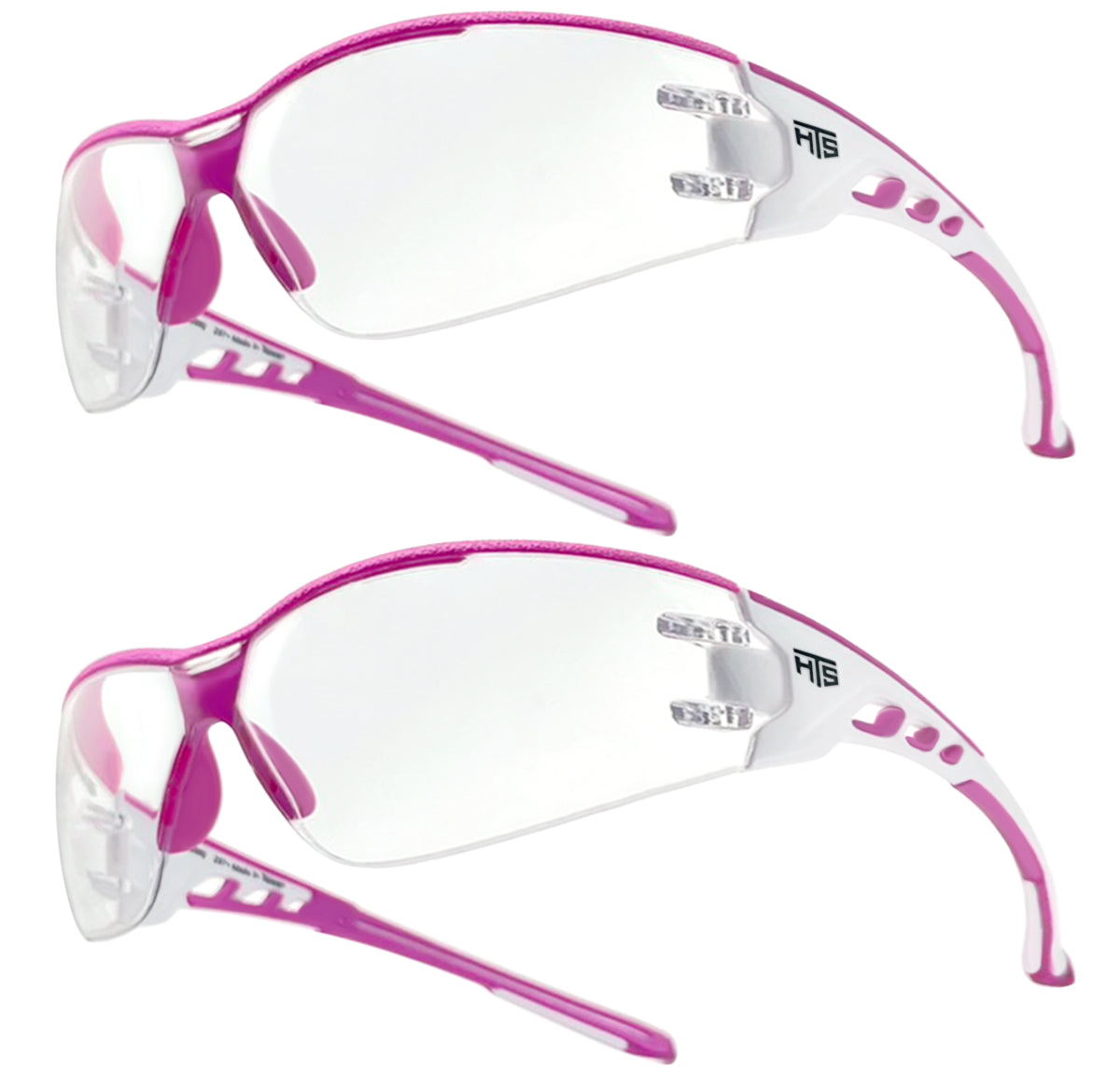 HTS HUNTERSKY E9532 Super Flexible Lightweight Anti Fog Wrap-Around U6 Clear Shooting Safety Glasses with ANSI Z87.1 Scratch Resist
