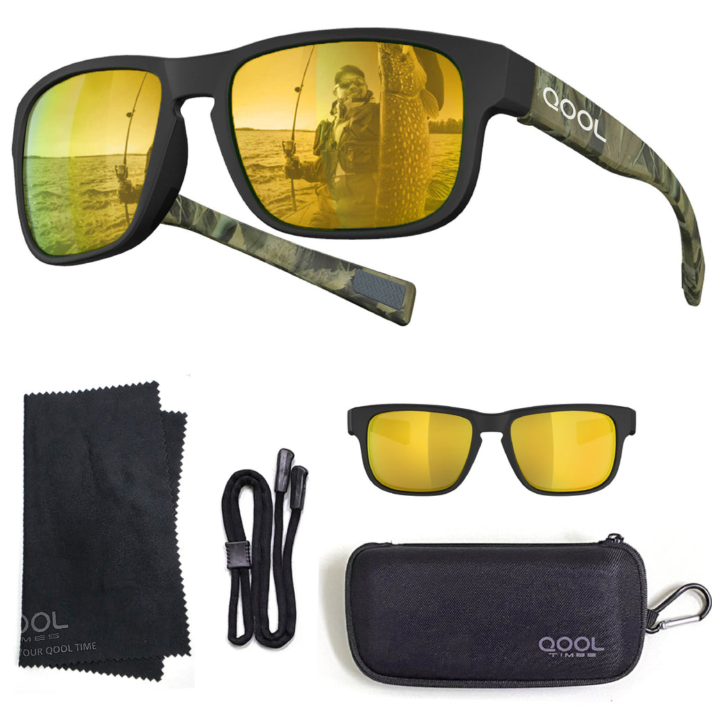 Living out your qool time F11 Floating Polarized Fishing Sunglasses Saltwater Resistant Lenses That Coating Won’t Peel Rub off