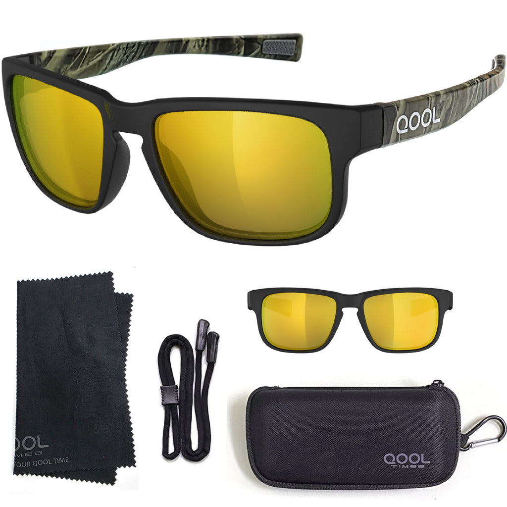 Living out your qool time F11 Floating Polarized Fishing Sunglasses Saltwater Resistant Lenses That Coating Won’t Peel Rub off