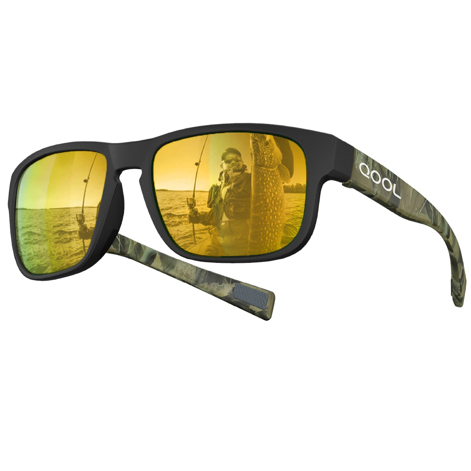 Living out your qool time F11 Floating Polarized Fishing Sunglasses Saltwater Resistant Lenses That Coating Won’t Peel Rub off