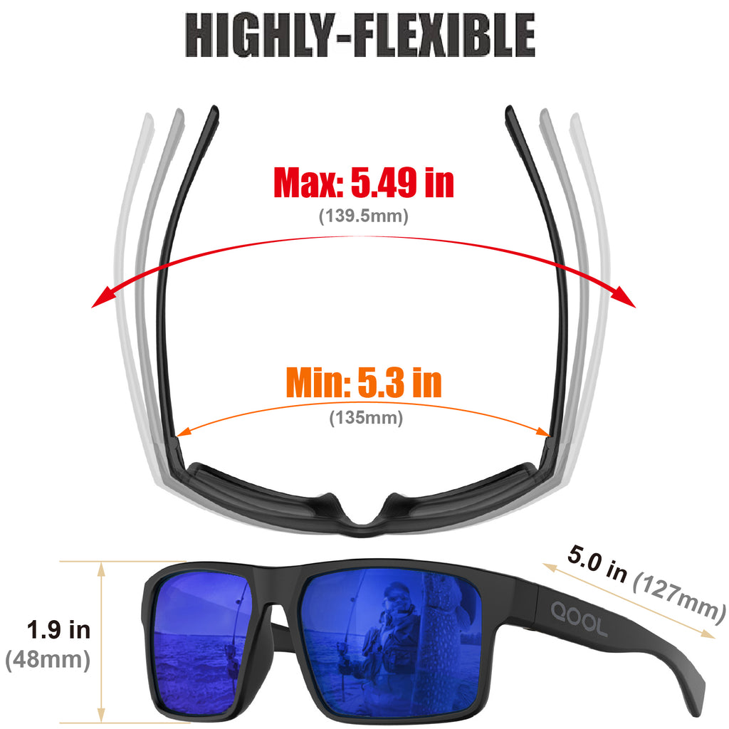 Living out your qool time F1A Floating Polarized Fishing Sunglasses Saltwater Resistant Lenses That Coating Won’t Peel Rub off