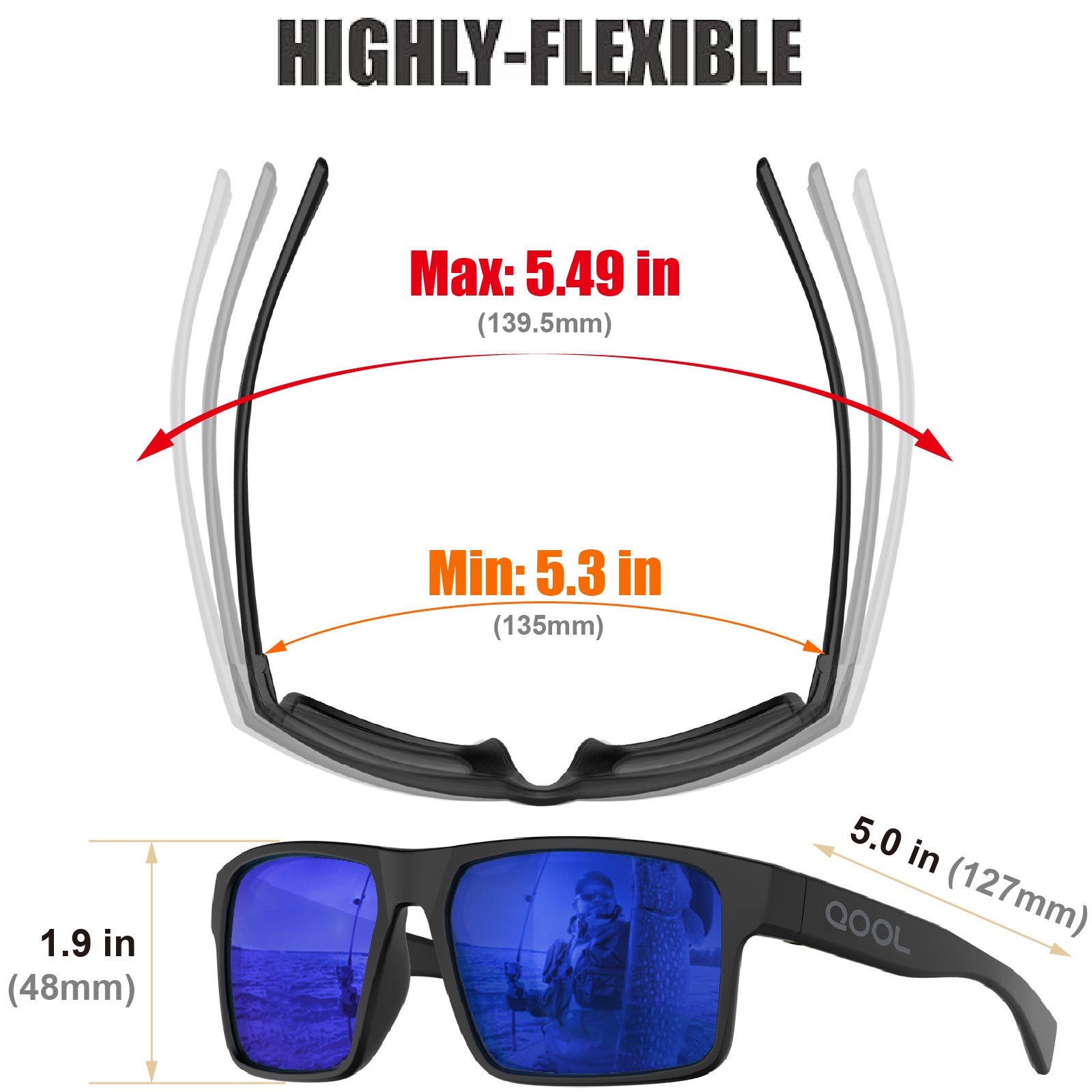 Living out your qool time F1A Floating Polarized Fishing Sunglasses Saltwater Resistant Lenses That Coating Won’t Peel Rub off