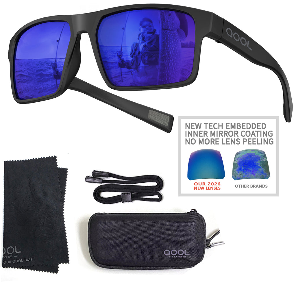Living out your qool time F1A Floating Polarized Fishing Sunglasses Saltwater Resistant Lenses That Coating Won’t Peel Rub off