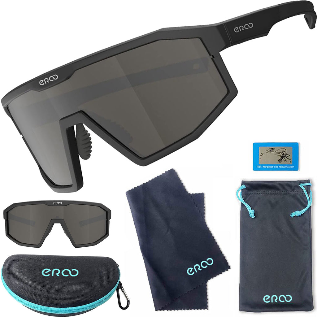 ER00 F24 Eazyrun Kids Polarized Sports Sunglasses for Age 8-12 Youth Baseball Softball Cycling Glasses UV Protection for Boy Girl