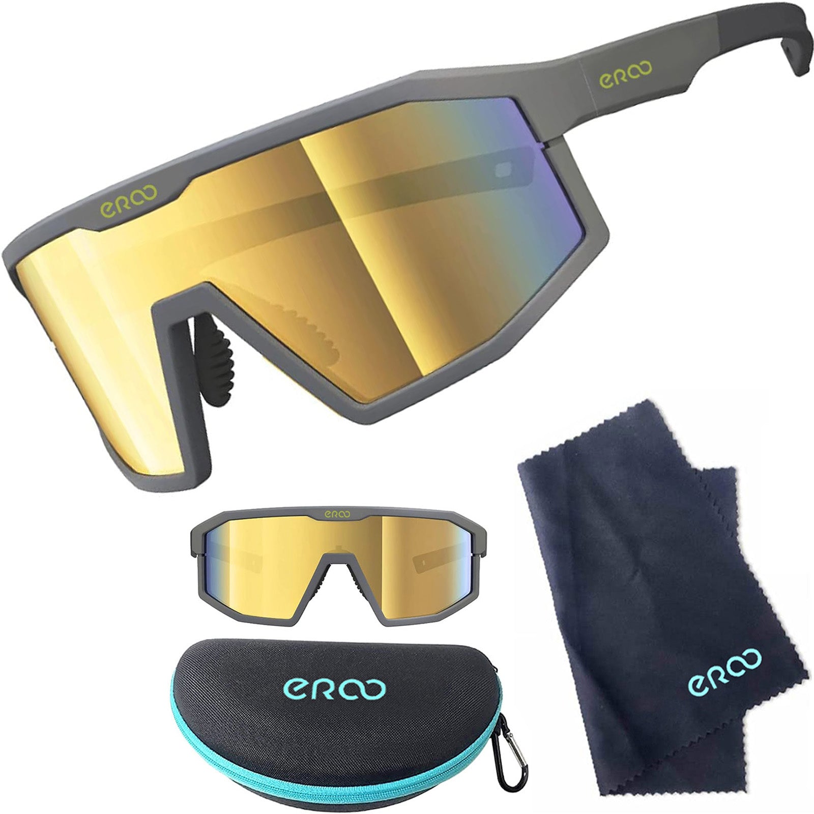 ER00 F24 Eazyrun Kids Polarized Sports Sunglasses for Age 8-12 Youth Baseball Softball Cycling Glasses UV Protection for Boy Girl