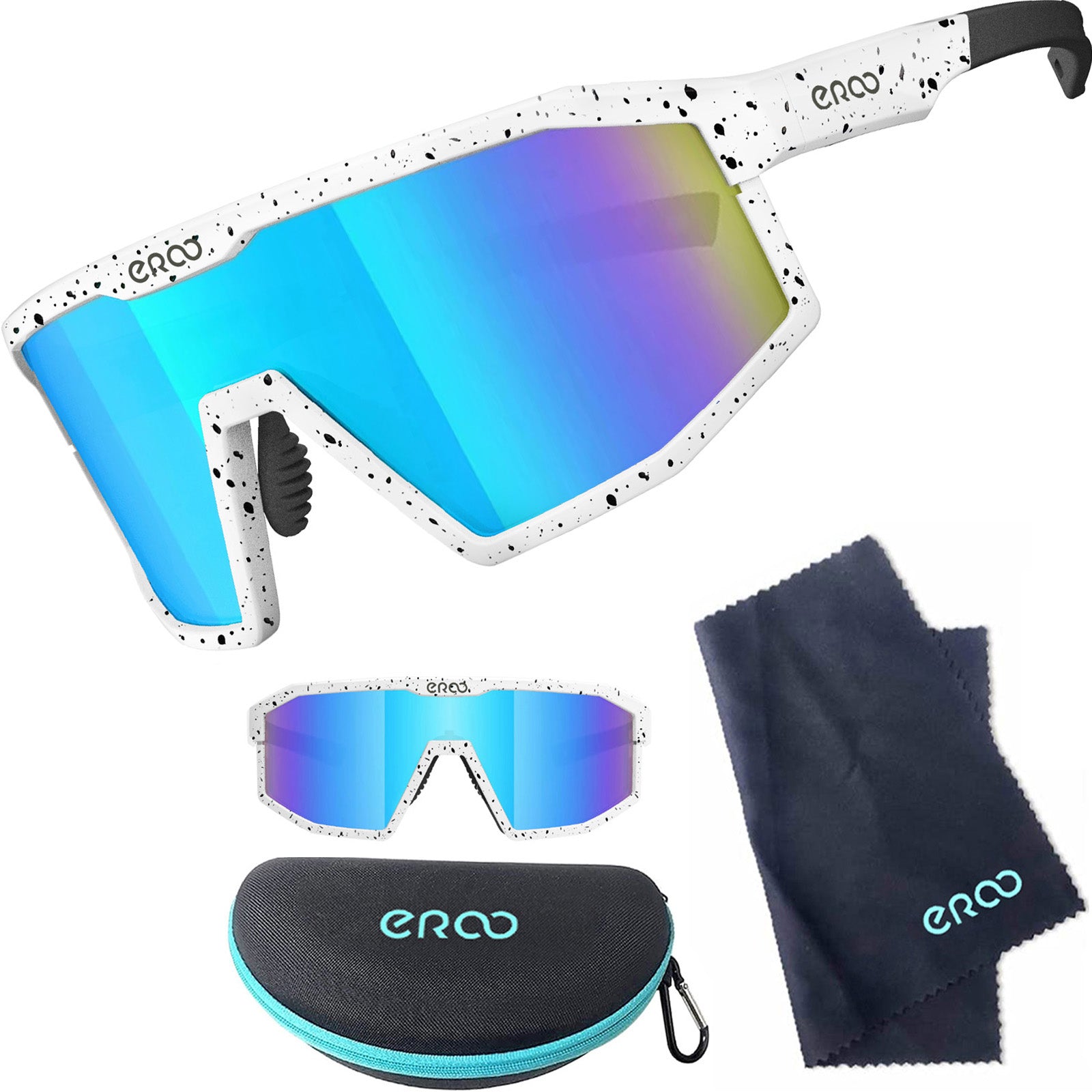 ER00 F24 Eazyrun Kids Polarized Sports Sunglasses for Age 8-12 Youth Baseball Softball Cycling Glasses UV Protection for Boy Girl