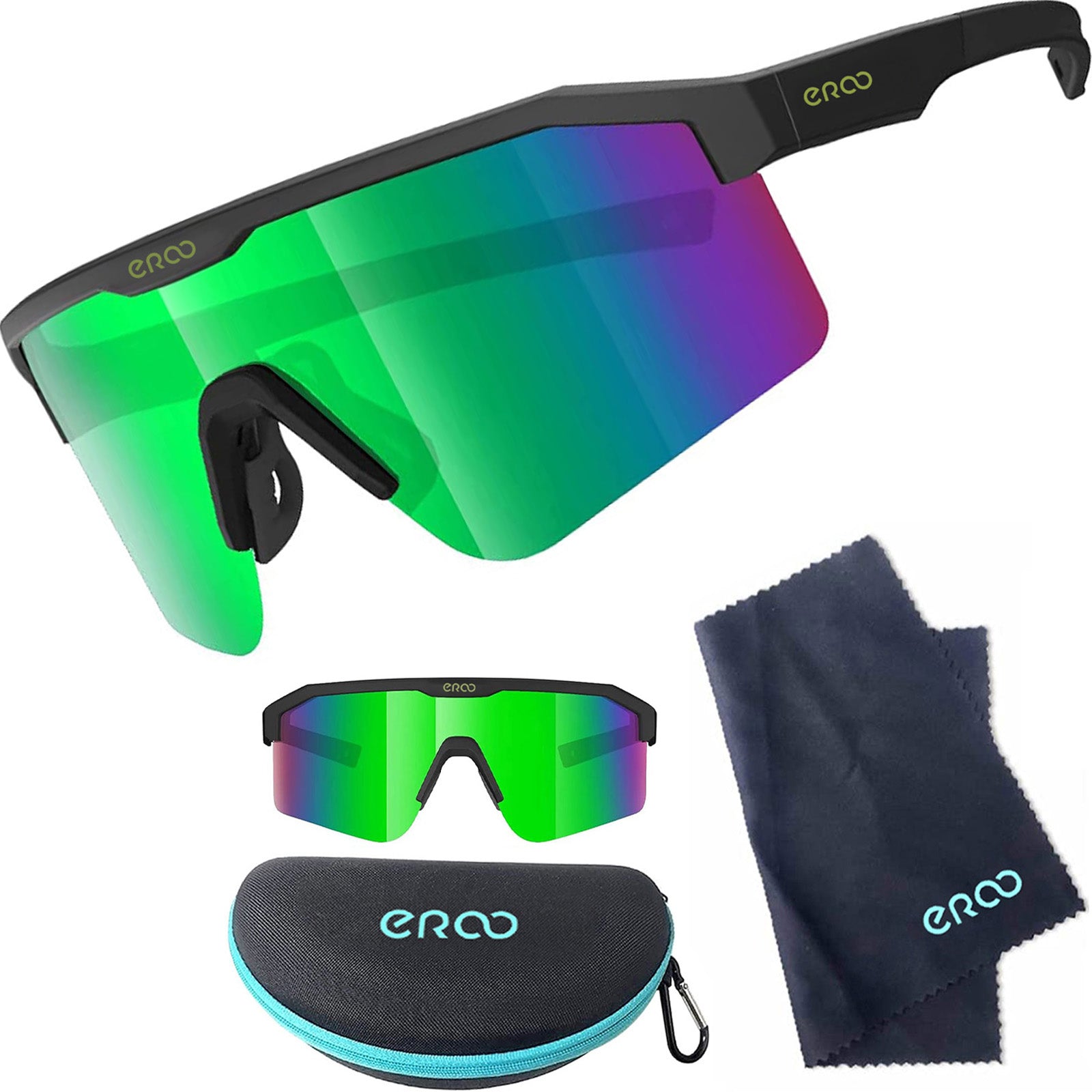 ER00 F24 Eazyrun Kids Polarized Sports Sunglasses for Age 8-12 Youth Baseball Softball Cycling Glasses UV Protection for Boy Girl