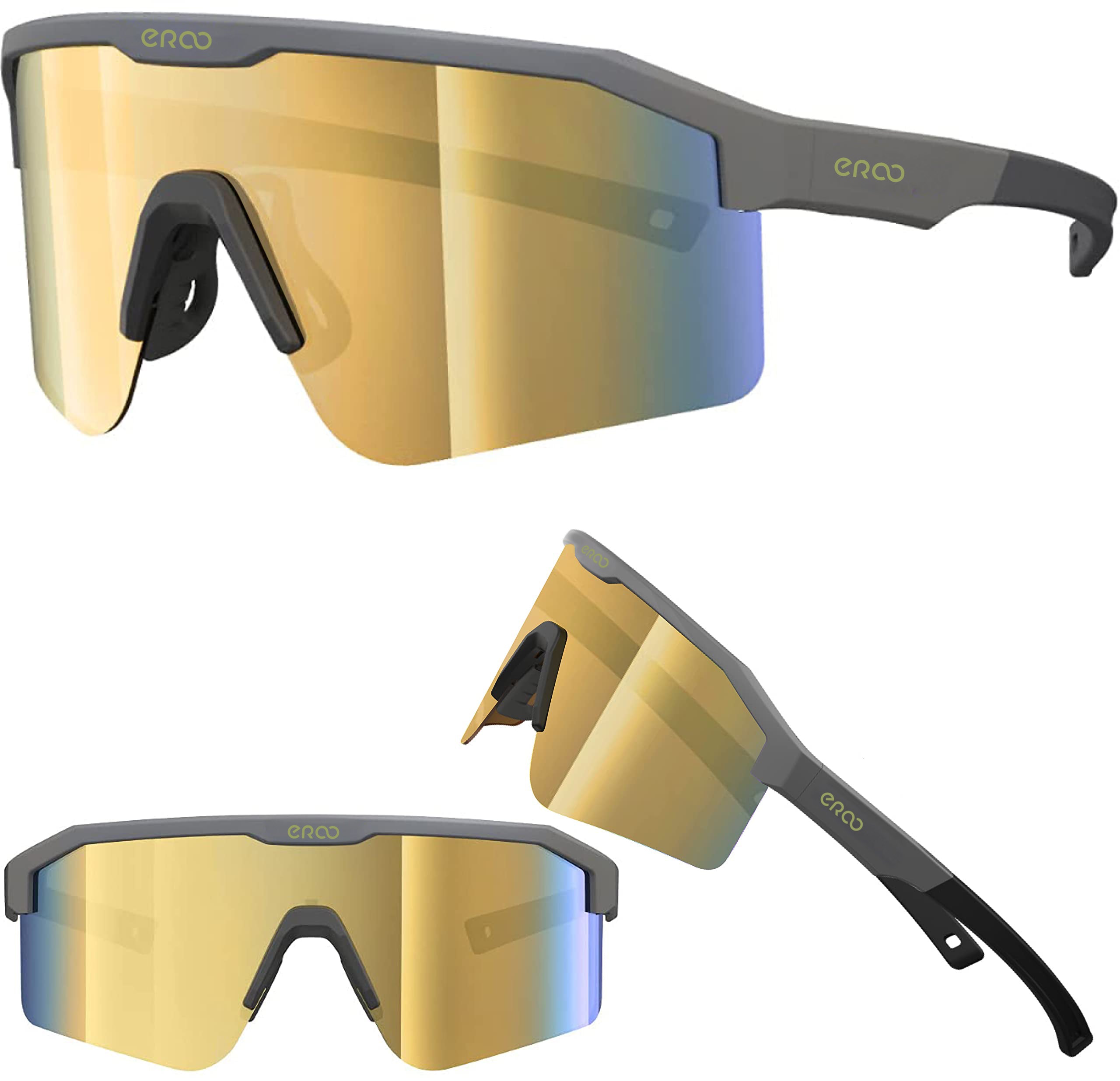 ER00 F24 Eazyrun Kids Polarized Sports Sunglasses for Age 8-12 Youth Baseball Softball Cycling Glasses UV Protection for Boy Girl