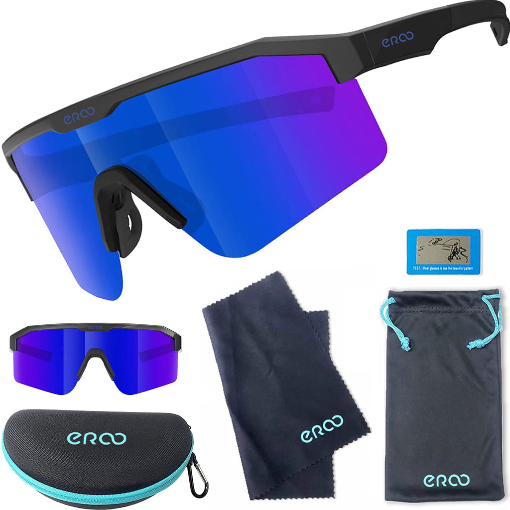 ER00 F24 Eazyrun Kids Polarized Sports Sunglasses for Age 8-12 Youth Baseball Softball Cycling Glasses UV Protection for Boy Girl