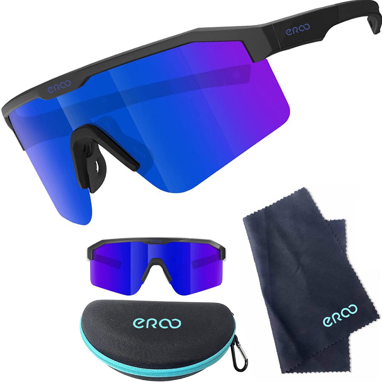 ER00 F24 Eazyrun Kids Polarized Sports Sunglasses for Age 8-12 Youth Baseball Softball Cycling Glasses UV Protection for Boy Girl