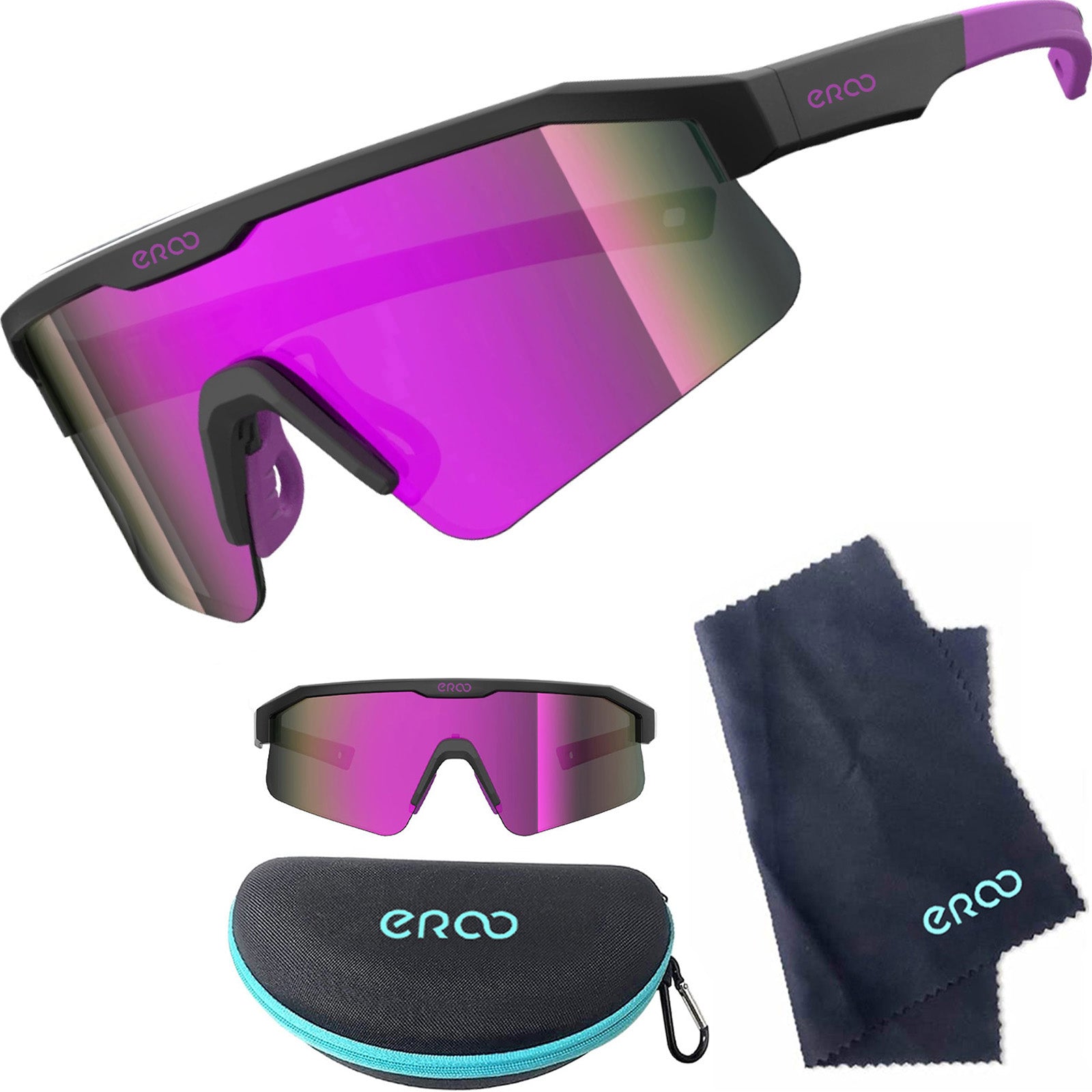 ER00 F24 Eazyrun Kids Polarized Sports Sunglasses for Age 8-12 Youth Baseball Softball Cycling Glasses UV Protection for Boy Girl