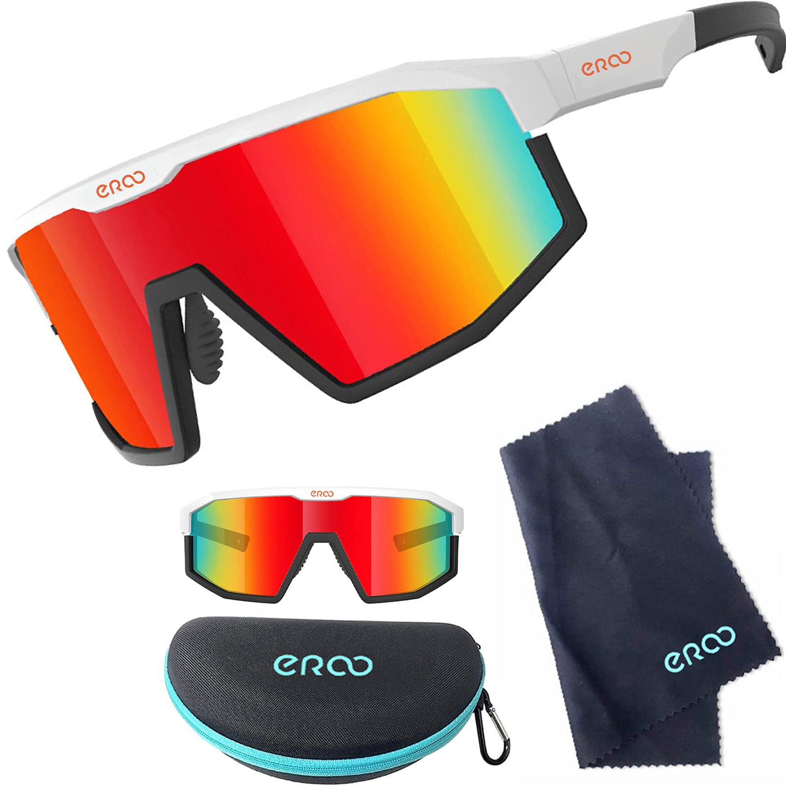 ER00 F24 Eazyrun Kids Polarized Sports Sunglasses for Age 8-12 Youth Baseball Softball Cycling Glasses UV Protection for Boy Girl