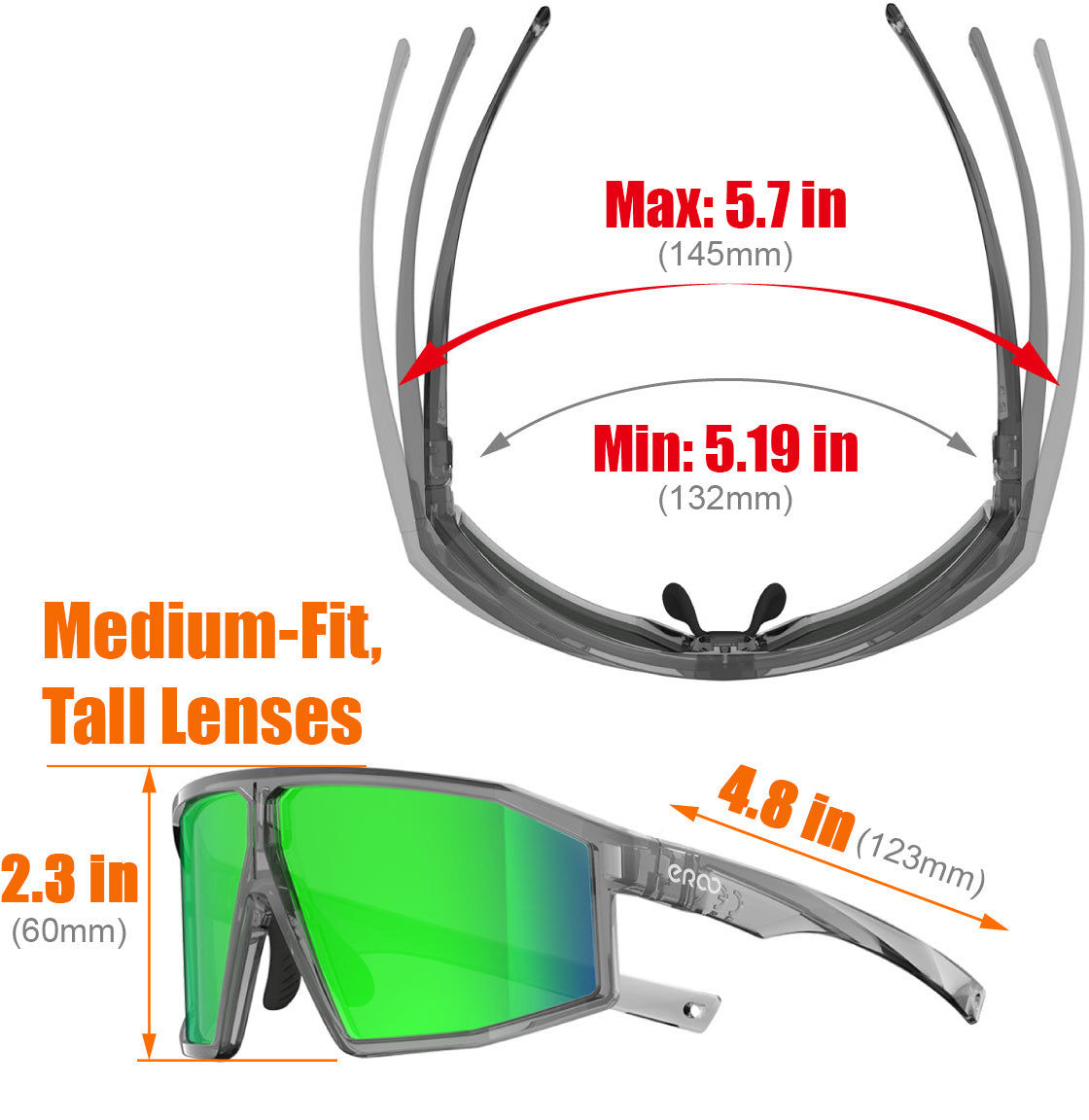 ER00 F26 trending modern stylish HD Polarized sunglasses Women Men Running Fishing Hiking golf Padel Gifts Outdoor sports