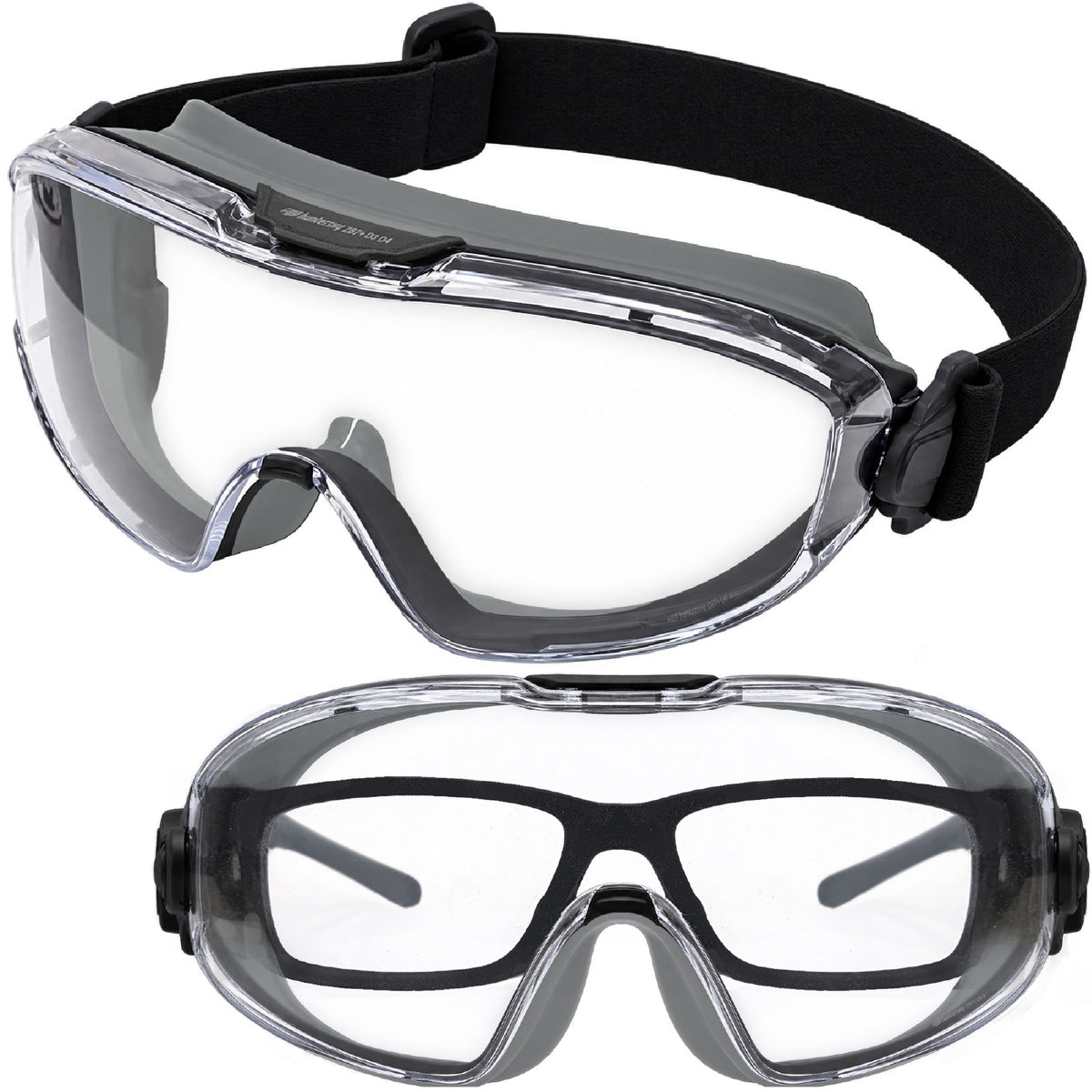 HTS HUNTERSKY G5010 Anti-Fog Tinted Safety Goggles Over Glasses