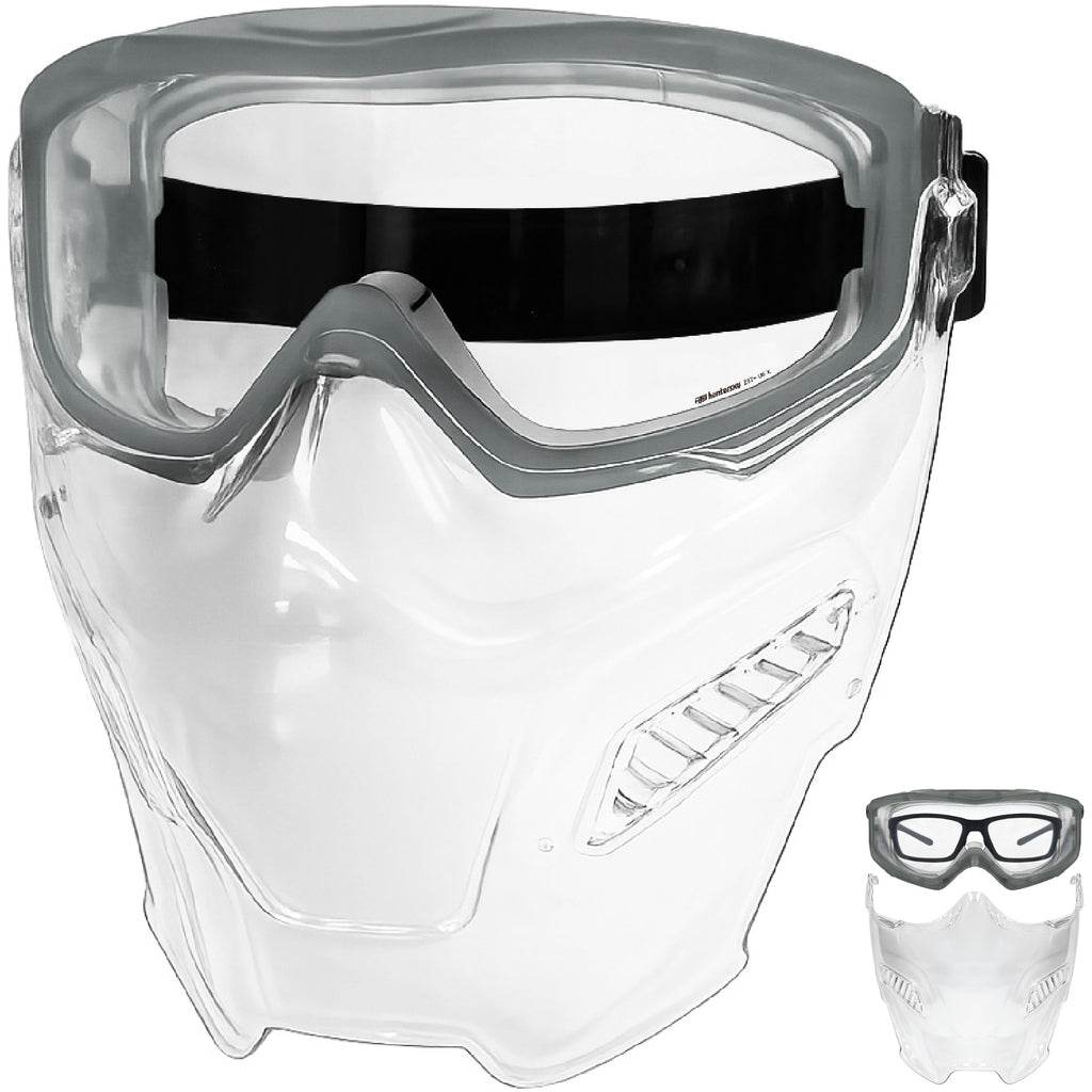 HTS HUNTERSKY G5090 Full Face Shield Over Glasses Anti-Fog Safety Goggles