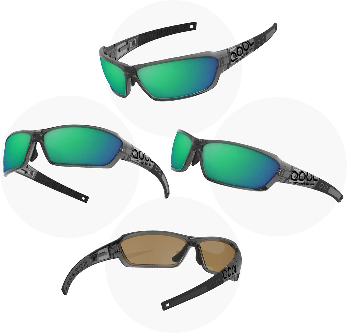 Living out your qool time J11 Polarized Fishing Sunglasses for Men Women, Adjustable Nose Pad, UV400, EMS TR90, ideal for Driving Running Golfing Cycling