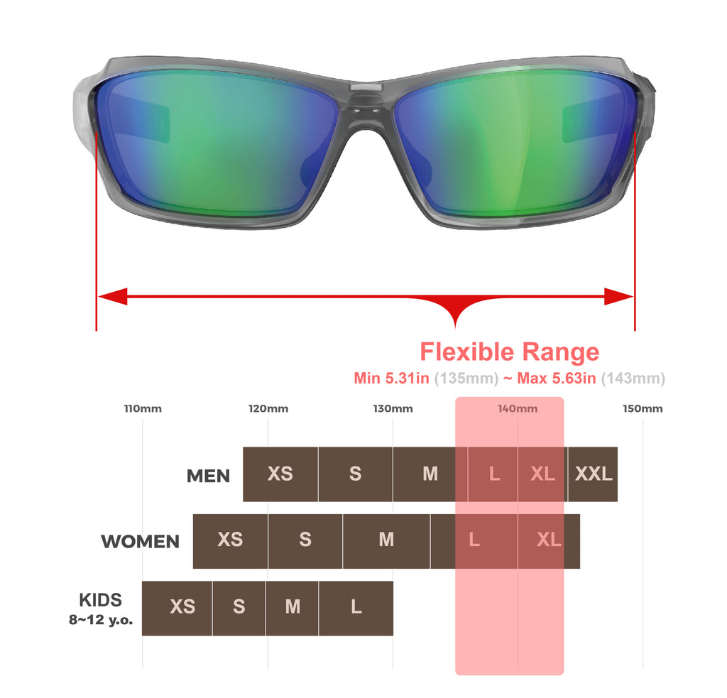 Living out your qool time J11 Polarized Fishing Sunglasses for Men Women, Adjustable Nose Pad, UV400, EMS TR90, ideal for Driving Running Golfing Cycling