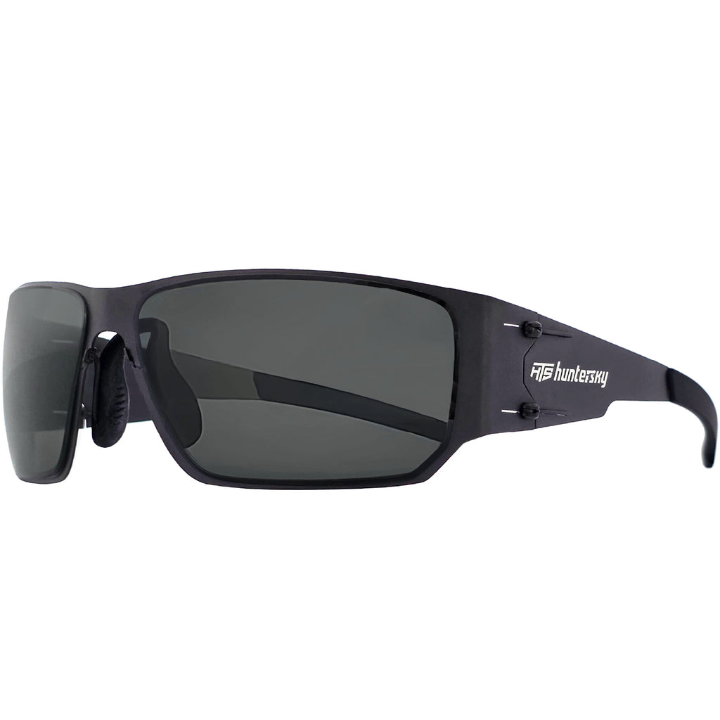 HTS HUNTERSKY M02 0.6 thin Japanese 301 Stainless Steel lightweight MILSPEC 2.5mm Thickness Impact Polarized Anti Fog Glasses