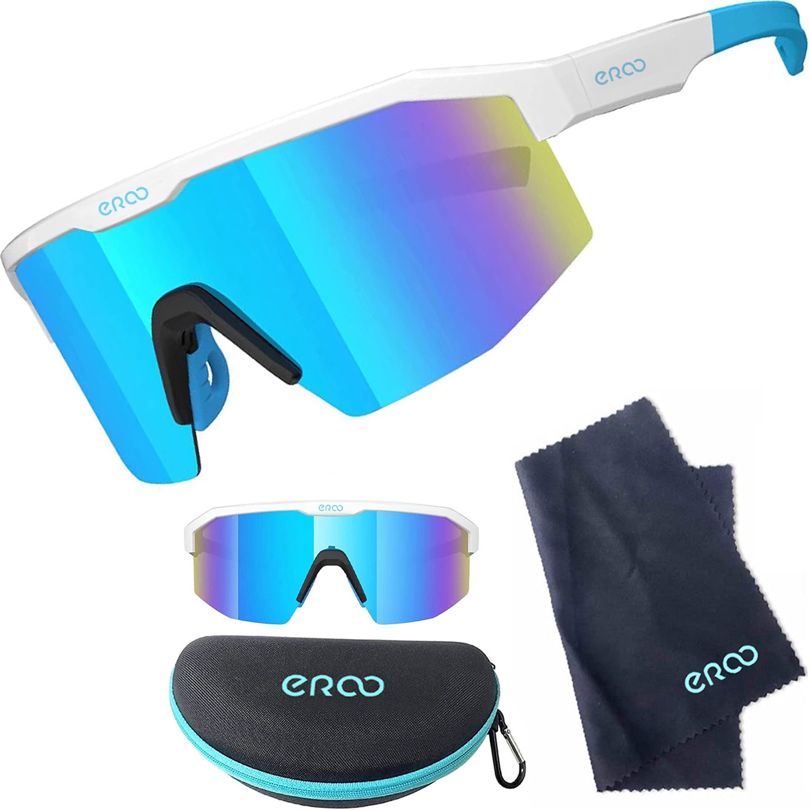 ER00 F24 Eazyrun Kids Polarized Sports Sunglasses for Age 8-12 Youth Baseball Softball Cycling Glasses UV Protection for Boy Girl