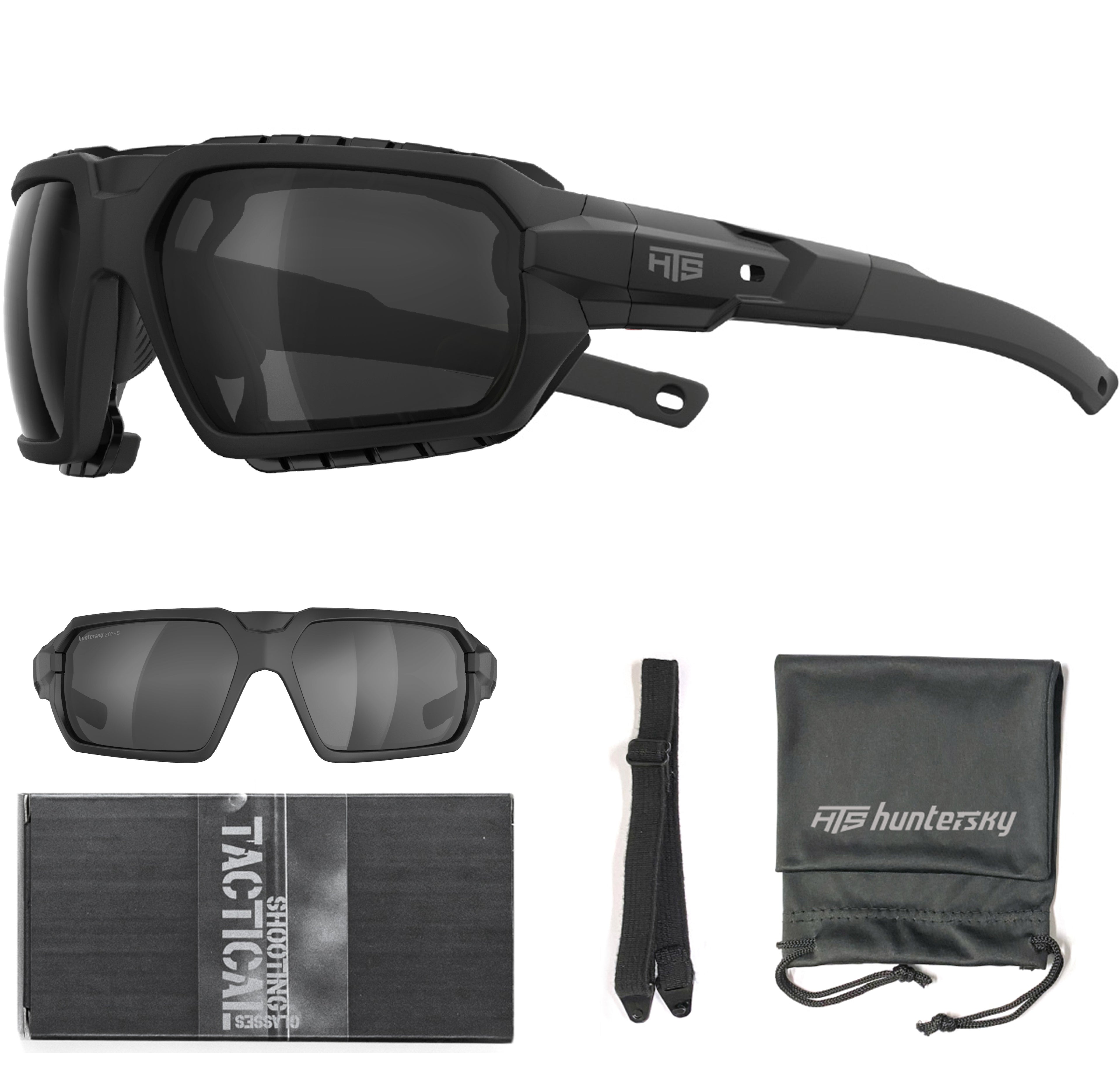 HTS HUNTERSKY Q37 Protective Powersports Motorcycle Anti Fog Riding Goggles Eyewear Padded Sunglasses Windproof