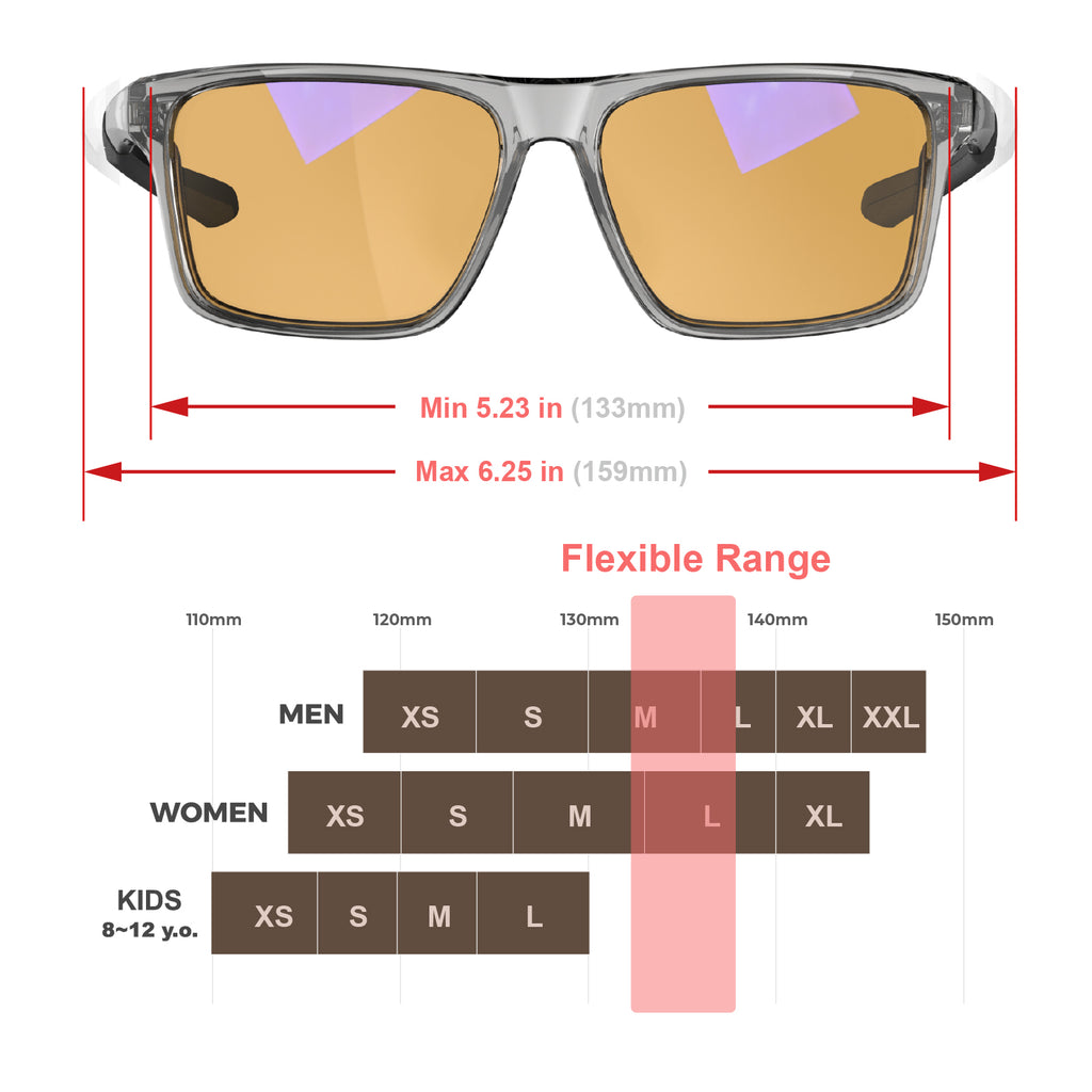RT100 P1AG HD Premium Gaming and Computer Screen Glasses Blue Light Blocking 93% Reduce Glare Anti Eyestrain High Contrast High Definition UV580 nm