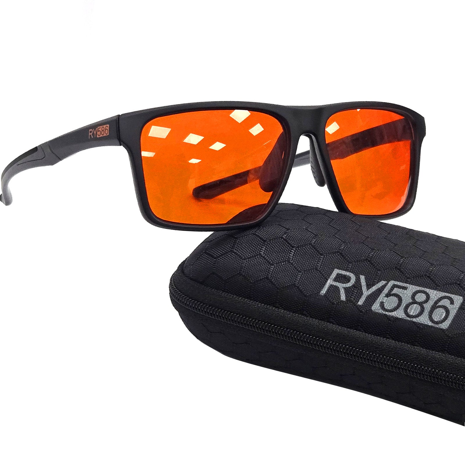 RY586 P1AS HD Premium Sleep Glasses P1AS 99.9% Blue Light Blocking Gaming Computer Screen Glasses Reduce Eyestrain & Glare High Contrast Definition UV580 nm