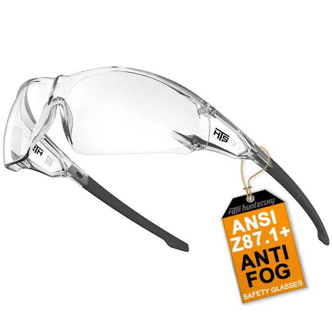 HTS HUNTERSKY S239 Protective Clear pink Small Safety Glasses women youth protecting eyes from wind dust proof night bike riding cycling running lab chemistry goggles