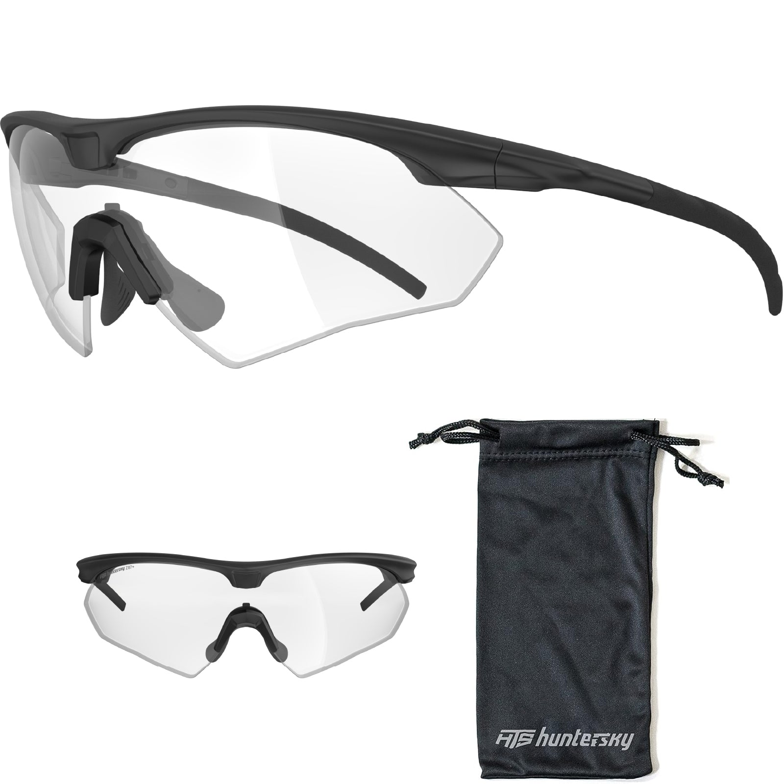 HTS HUNTERSKY S53 anti fog Tactical Shooting Range Safety Glasses Ballistic eye protection Hunting Airsoft Riding Pickleball