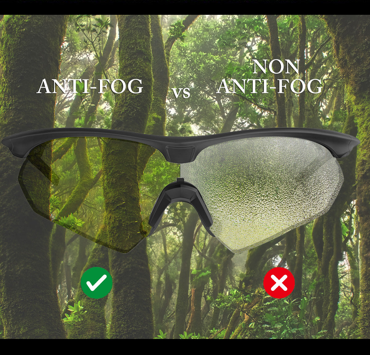 HTS HUNTERSKY S53 anti fog Tactical Shooting Range Safety Glasses Ballistic eye protection Hunting Airsoft Riding Pickleball