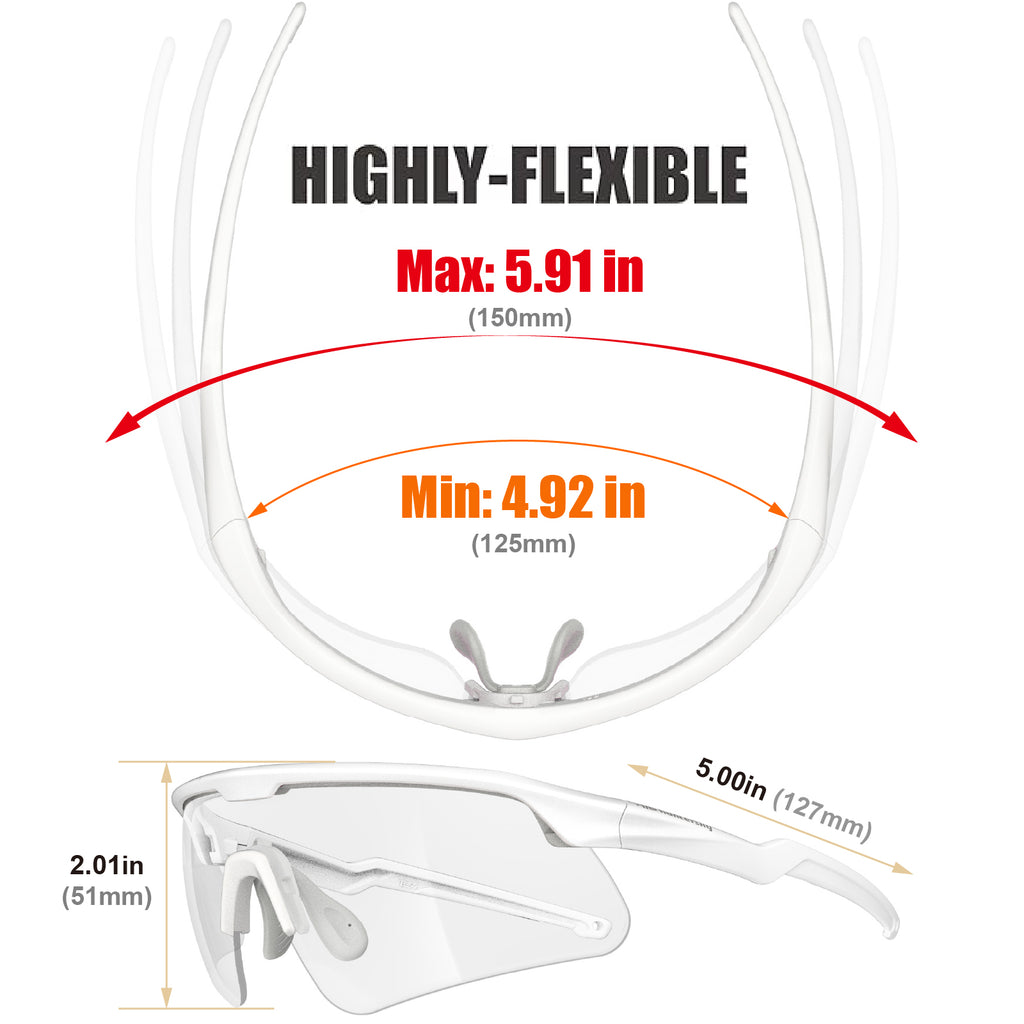 HTS HUNTERSKY S54 Eye Protection Anti Fog Sport Safety Glasses for Women Men Running Cycling Riding Pickleball Range