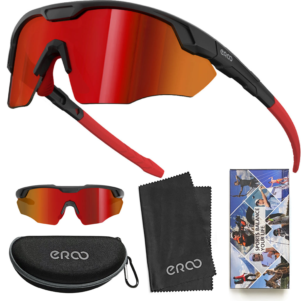 ER00 S596 Sports Shades XL Sunglasses for Men Baseball, Running Cycling Volleyball MTB Outdoor Recreation Gifts Padel Beach Tennis