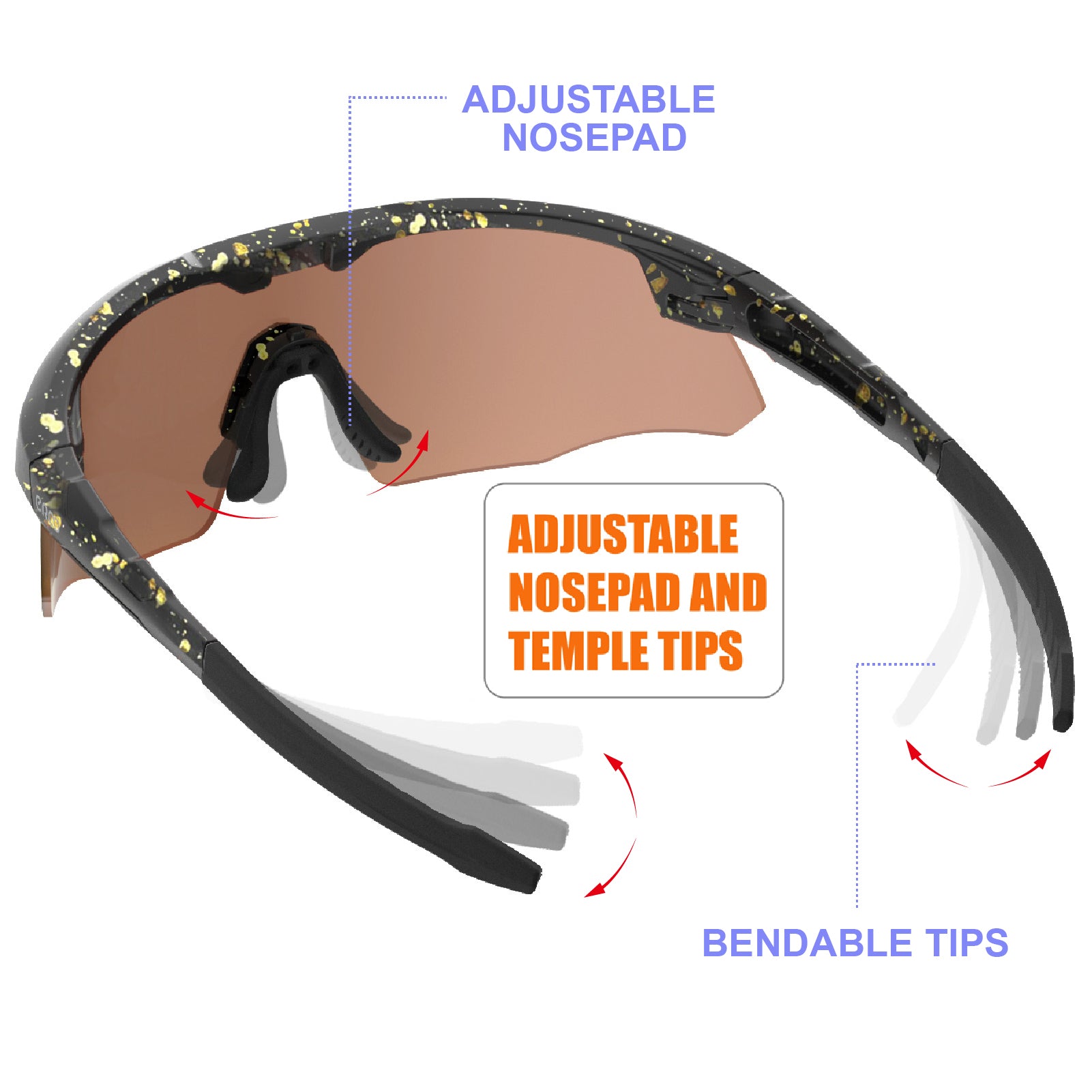 ER00 S598 Wrap Around Small Baseball Sunglasses for Youth Kids Women Running Cycling Outdoor Sports Shades Padel Beach Tennis