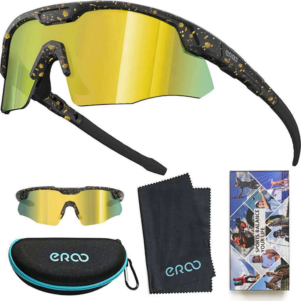 ER00 S598 Wrap Around Small Baseball Sunglasses for Youth Kids Women Running Cycling Outdoor Sports Shades Padel Beach Tennis