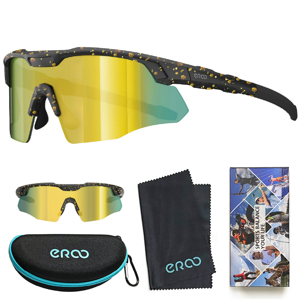 ER00 S598 Wrap Around Small Baseball Sunglasses for Youth Kids Women Running Cycling Outdoor Sports Shades Padel Beach Tennis