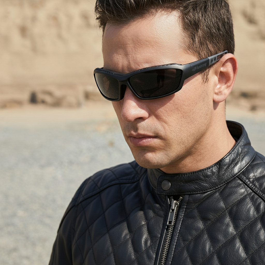 HTS HUNTERSKY J11 Powersports Motorcycle Riding Goggles Sunglasses for Men